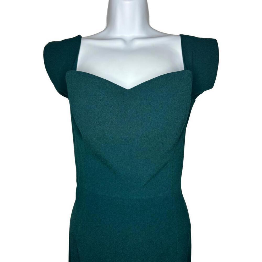NWT Dress The Population Sz XL Baily Off the Shoulder Pencil Dress Emerald(1601) - Picture 3 of 8